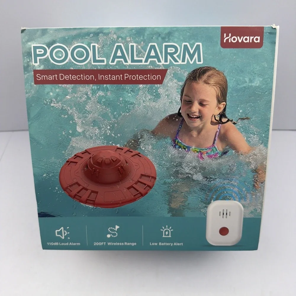 Pool‎ Alarm for Inground & Above Ground Pools Adjustable Sensitivity 110dB Siren